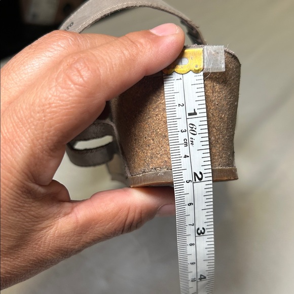 Mephisto Air Relax Minoa Cork Wedge Metallic Tan Rinesthones Sandals Size 39 EU - Picture 12 of 16